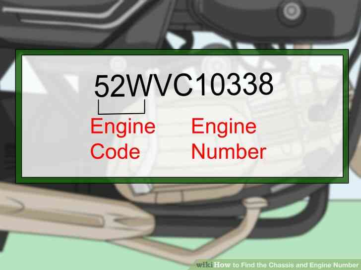 Image intitulée Trouver le Châssis et le Numéro de Moteur de l